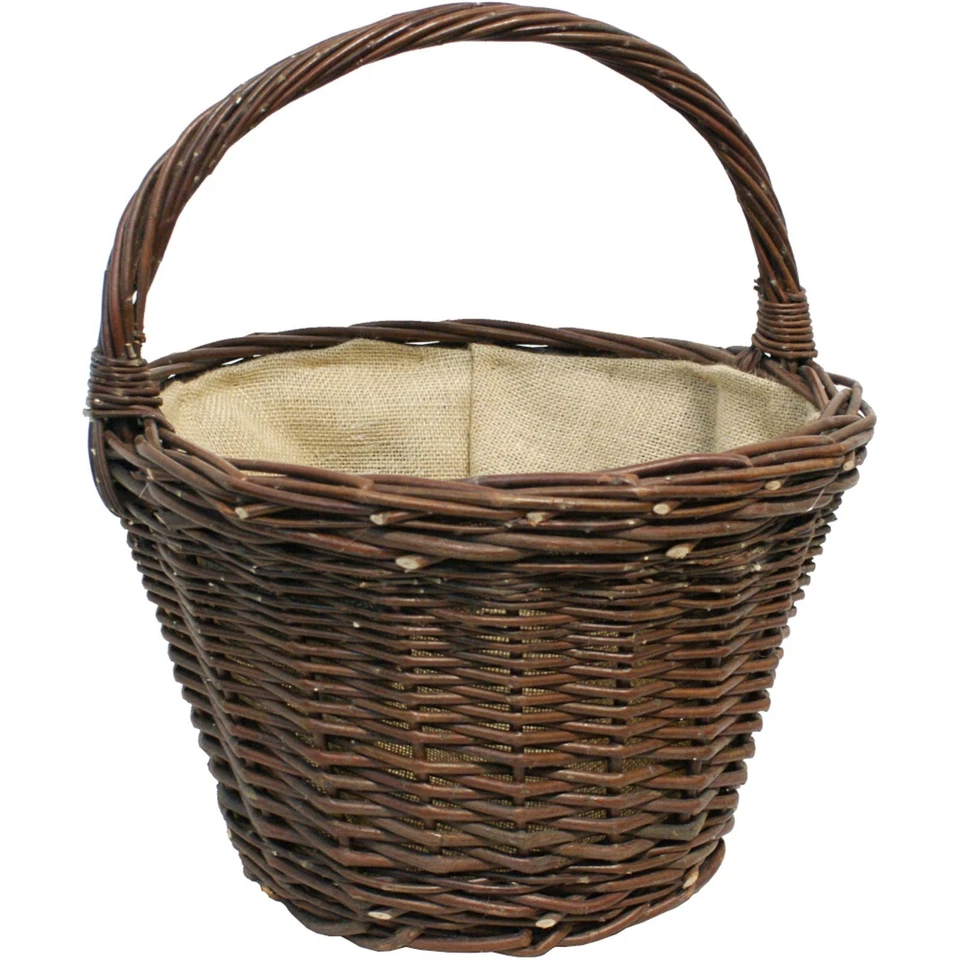 Panier en Osier Corbeille de Rangement Naturkorb Avec Jute Ø 40 × H 27 CM - Photo 1/1