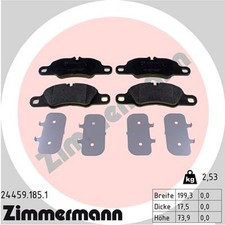 Bremsbelagsatz Scheibenbremse ZIMMERMANN 24459.185.1 für 981 PORSCHE BOXSTER 911
