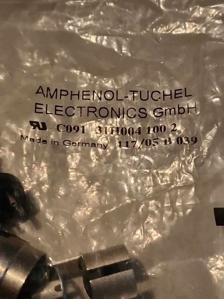 Amphenol C091 31H004 100 2 Round Connector Plug, Straight #9 - Image 3 of 3