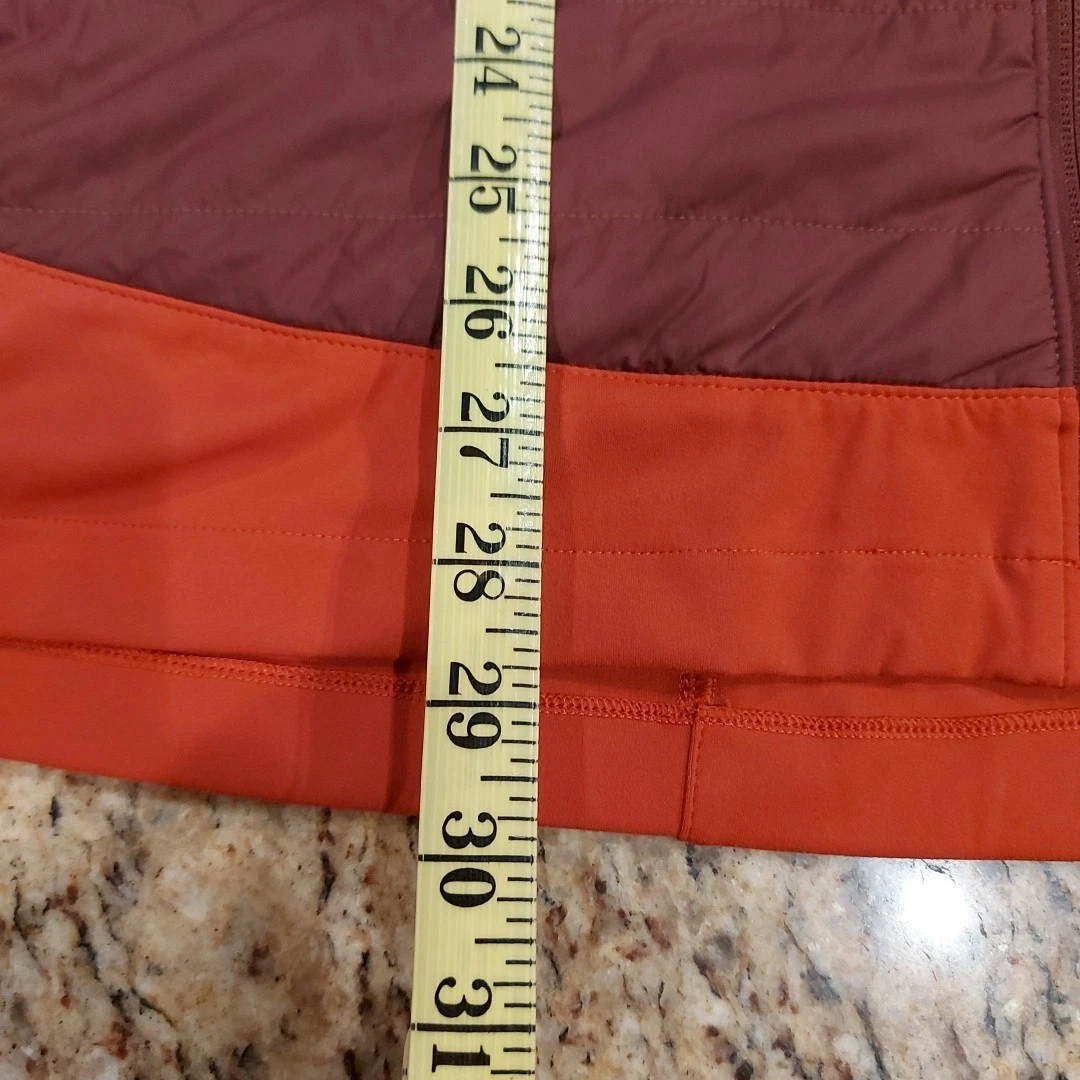 BROOKS Men's Run Happy Running Vest 2XL Purple/Rust Zip-Up Lightweight Packable - product detail image 11