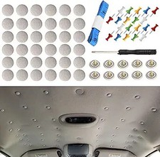 60 pcs Automotive Roof Headliner Repair Button, Universal Roof Snap Rivets Retai