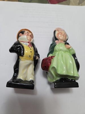 Pair Of Royal Doulton Figurines Sairey Gamp and Captain Cuttle Stamped