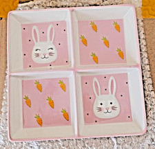 Nicola spring plate with Bunny/Rabbit 20x20cm