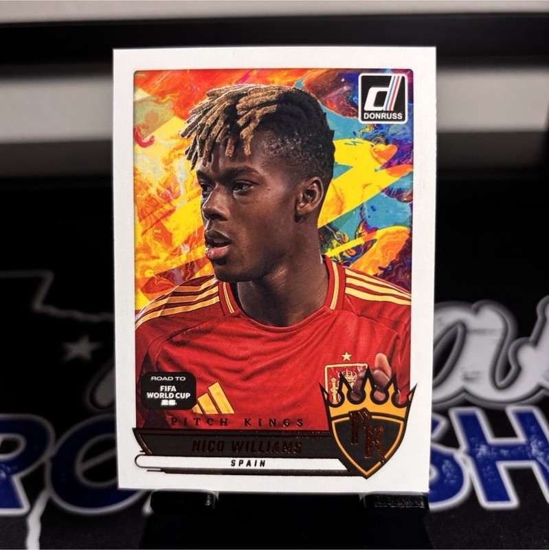Panini 2025-26 Donruss Road to FIFA World Cup Pitch Kings Nico Williams #6 Spain