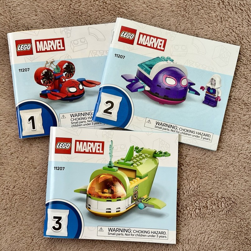 LEGO Marvel: Spidey and His Amazing Friends: Underwater Vehicles Manuals (11207)