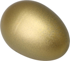 2 PCS Gold Plastic Egg Shakers Set Musical Hand Percussion Shakers Musical Pe...