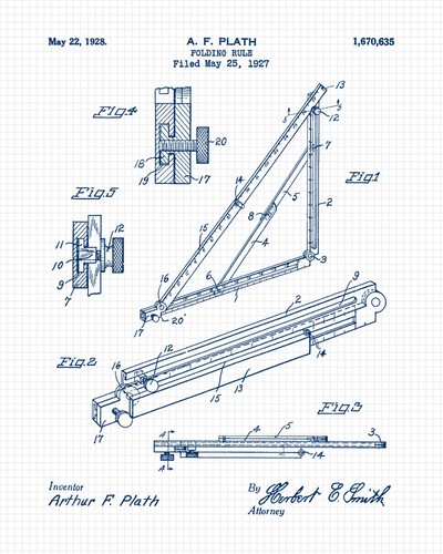 Classic Woodworking Tools Patent Prints 6 (8x10) for Home Workshop Office School - Picture 12 of 12