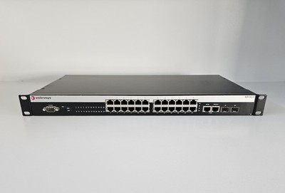 Enterasys A2H124-24 / Invensys Foxboro P0973BH Switch A2H124-24-RH w Rack Mounts