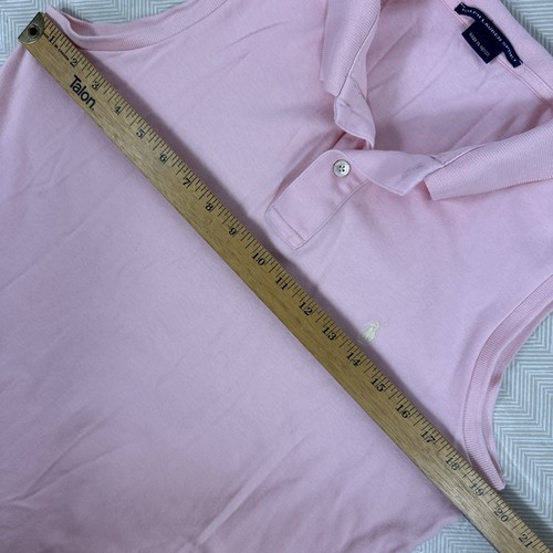 Ralph Lauren Sport Womens Large Pink Polo Sleeveless Preppy Old Money Golf - Picture 2 of 7