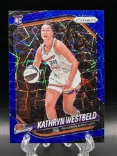 Kathryn Westbeld 2025 Panini Prizm WNBA Rookie Blue Velocity Prizm #29 RC