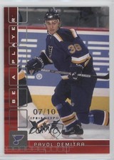 2001-02 ITG Be A Player Memorabilia Ruby Spring Expo 7/10 Pavol Demitra #45 0c3