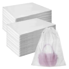 200Pcs Purse Dust Bags for Storage Drawstring Purse Covers Storage Bags for D...