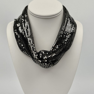 #ad HSN R.J. Graziano Shine in Chic Mesh Knot 18quot; Necklace Gray $39.95