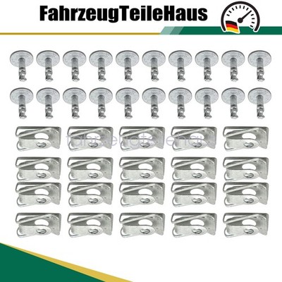 20x Befestigungsunterlage Clip + Metall Schraube für Mini R55 R60 R61 BMW AUDI