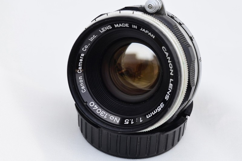 RARE VINTAGE CANON 35MM 1.5 LENS L39 SCREW MOUNT RANGEFINDER LENS (THOURIUM?)