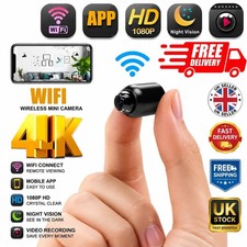 1080P Mini Camera Wireless WiFi Security Surveillance Tiny Cam Night Vision UK.