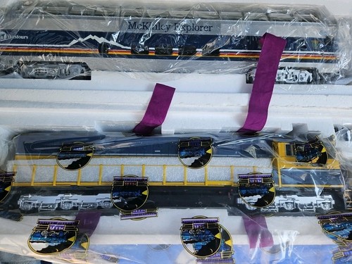 MTH Premier 20-2290-1 Alaska McKinley Explorer Passenger Set PS2 O New BCR SD70M - Picture 4 of 14