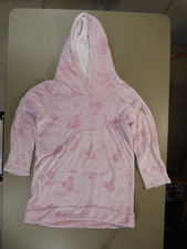 Disney Mickey Mouse Pink Plush Hooded Blanket Sweatshirt Faux Fur XL Nice