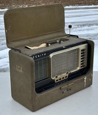 RARE VTG Zenith Signal Corps US Army R520A/URR Transoceanic Tube Radio Receiver