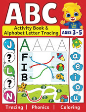 ABC Activity Book  Alphabet Letter Tracing: Fun Workbook to Color and Trace  M