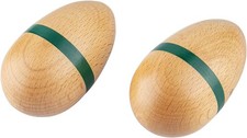 Eggs Shakers, Profession Wooden Egg Maracas Shakers For Adults, Natural Big