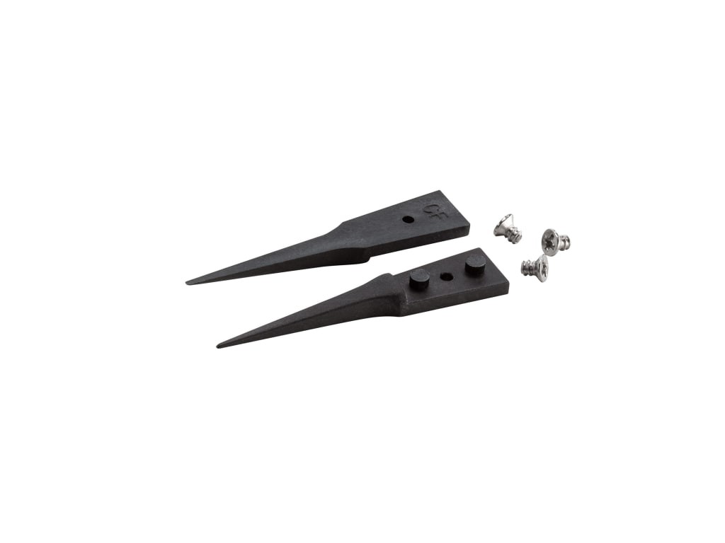 Ideal-Tek A5CF - Plastic Tweezer Tips, Carbon Fiber, Very Fine, Sharp, 1.57'