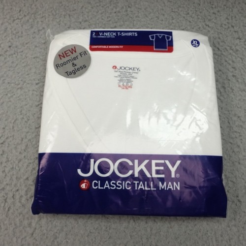 Jockey V Neck T Shirts Classic Tall Man Men's Sz 36 2003 Undershirts