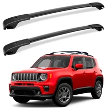 Richeer Roof Rack Cross Bars for 2015-2024 Renegade with Side Rails 220 lbs.