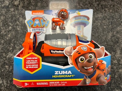 Paw Patrol Zuma Hovercraft Nickelodeon Fan Spins Brand New