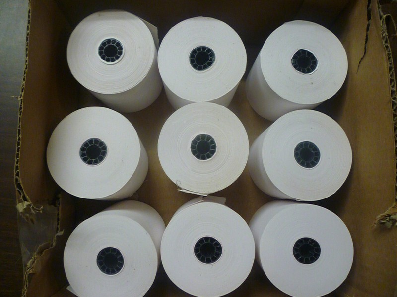 POS receipt Paper Rolls 2 15/16" white
