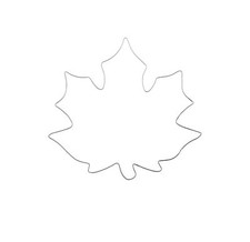 Blatt Ahorn 10,7cm Edelstahl Ausstecher Ausstechform Keksausstecher Ahornblatt