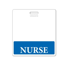 Nurse Badge Buddy Oversized Horizontal Extra Long ID Badge Backer for Nurses