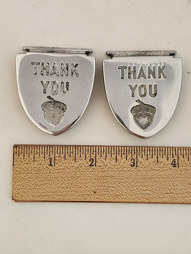 OAK ACORN Gumball/Peanut Machine TEARDROP Chute Flaps Set of TWO Original - 002