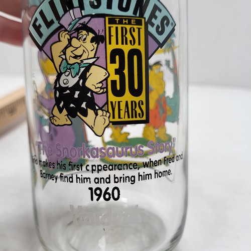 Vintage Set of 3 1991 Hardee's Flintstones First 30 Years Collectible Glasses - Imagen 12 de 18