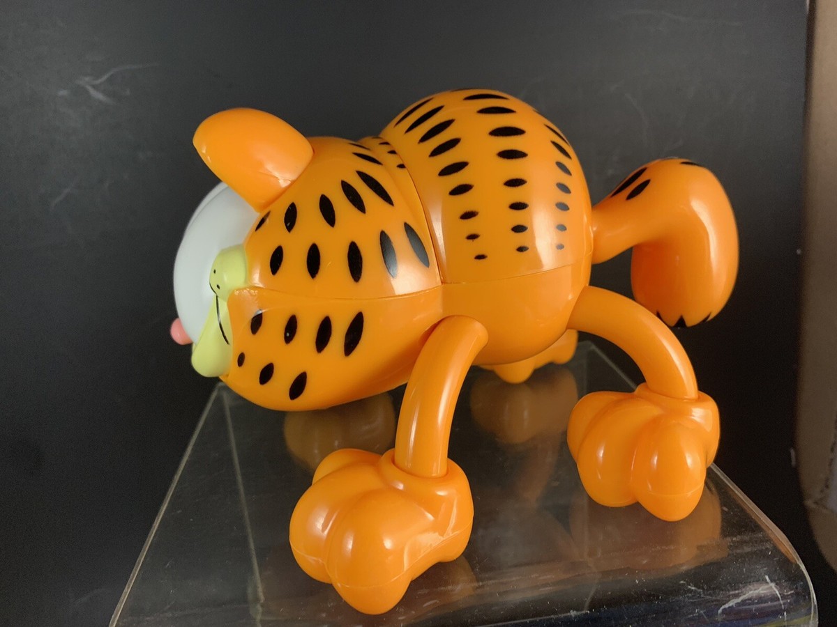 Vintage 90s Y2K Garfield Hand Massager Works EUC CIB Cute Orange