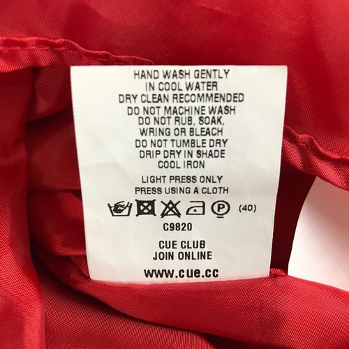 Cue Dress Red Size 8 A Line Satin Tulle Lined Cocktail Party 50s Retro Women's - Picture 13 of 14