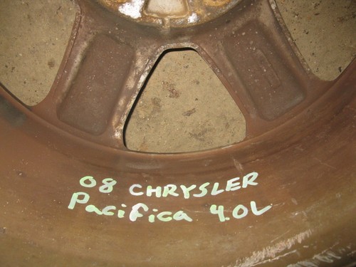 2007-2008 CHRYSLER PACIFICA WHEEL/RIM 17X71/2 ALUMINUM MACHINED 6 SPOKE OEM - Picture 6 of 8