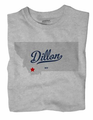 Dillon Montana MT Mont T-Shirt MAP