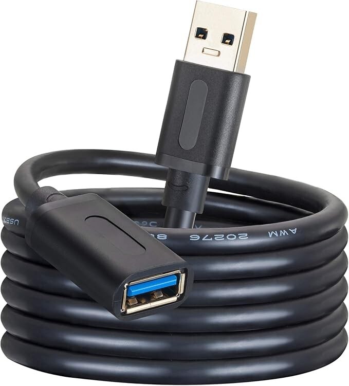 USB 3.0 Ext Cable 20Ft, USB 3.0 High Speed Extender Cord Type A Male to Female