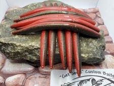 5" Senko - style stick worm- split, two color fishing bait