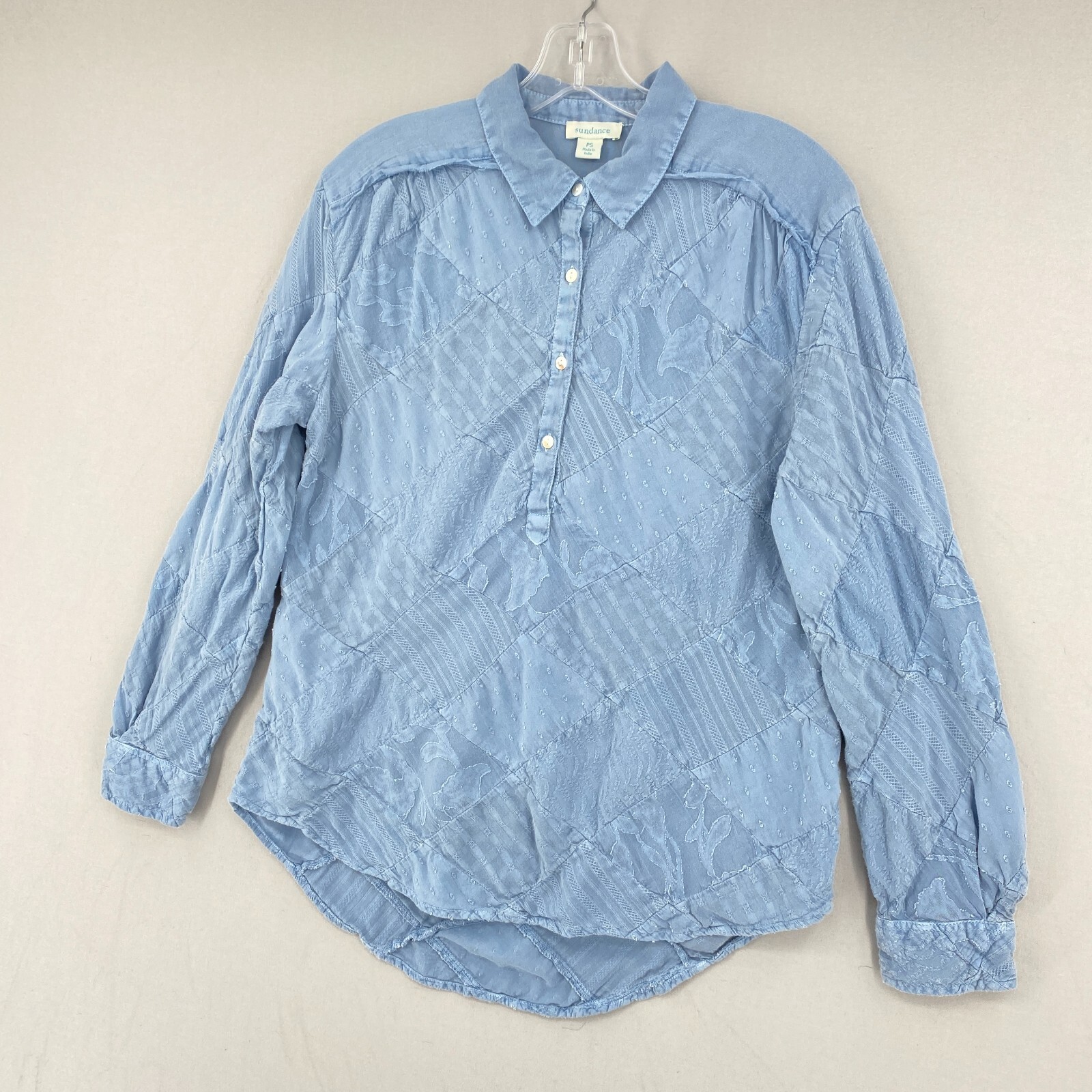 Sundance Patchwork Gauze Popover Tunic Petite Sma… - image 3