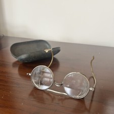 VINTAGE ANTIQUE BAUSCH LOMB MOTORCYCLE SAFETY GOGGLE GLASSES With Case