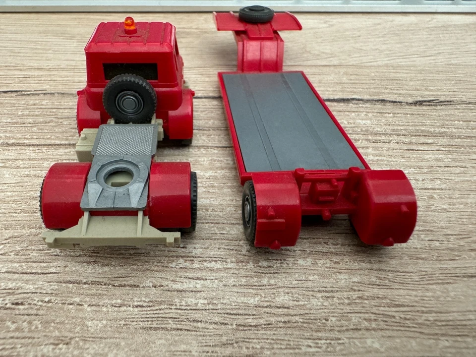 Antico WIKING IH Rimorchio Ribassato Autocarro Buone Condizioni 1:87 - Immagine 4 di 4