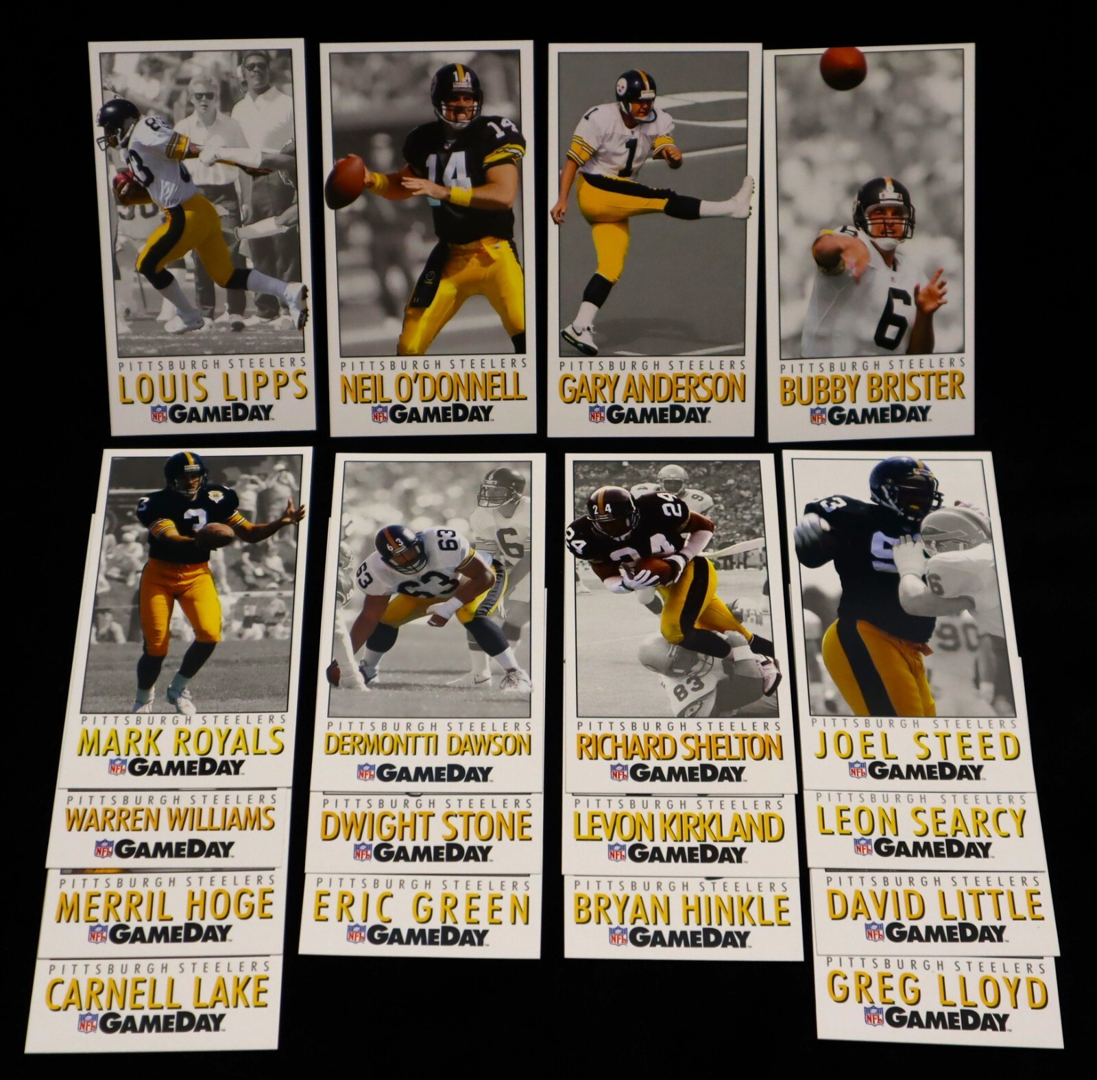 1992 18ct Pittsburgh Steelers Team Set GameDay Cards | eBay