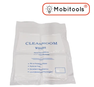 MOBITOOLS-UK Microfibre Clean room wipes Cloth for mobile phone / Tablet repair 240 pcs - UK