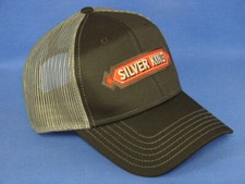 Silver King Tractor Hat - Black With Dark Gray Mesh - Snapback