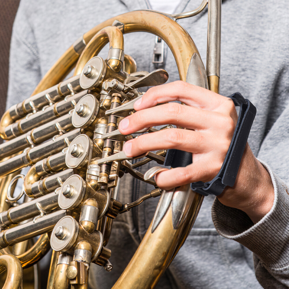 French Horn Hand Grip Adjustable Hand Holding Strap Instrument Hand Pad