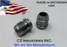 AN10, 10 AN MALE BILLET 1018 MILD STEEL WELD ON FITTING BUNG QTY:2