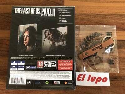 THE LAST OF US PART II 2 SPECIAL EDITION PS4 NEUF LENTICULAIRE POSTER KEYCHAIN