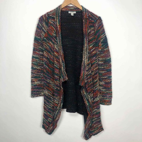 Rainbow Mixed Knit Cardigan Sweater | eBay